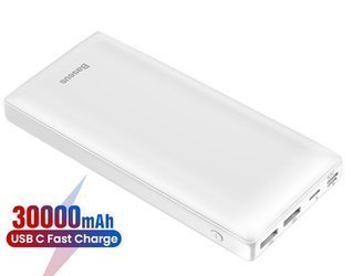 Baseus Mini JA | Power Bank 30000mAh 3x USB Type-C 3A Power Delivery 15W