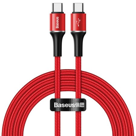 Baseus Halo Data PD  | Kabel Type-C USB-C Power Delivery 60W Quick Charge 4.0 podświetlany LED EOL