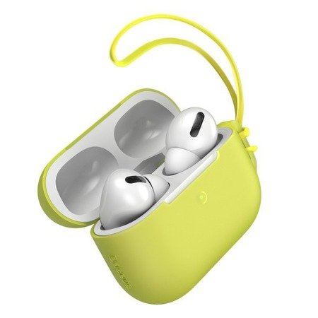 Baseus Let''s go | Silikonowa obudowa etui case do Apple Air Pods | żółty