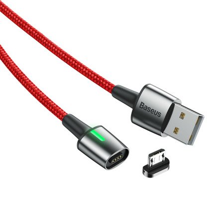 Baseus Zinc Standard | Magnetyczny kabel USB - Micro USB Quick Charge 2.4A 1m EOL